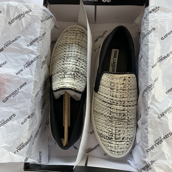 KARL LAGERFELD Elisha Color Block Slip On Sneakers - Picture 13 of 14